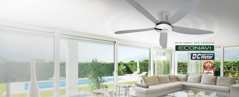 Cảm biến Enconavi tích hợp trên quạt trần panasonic f-60tan