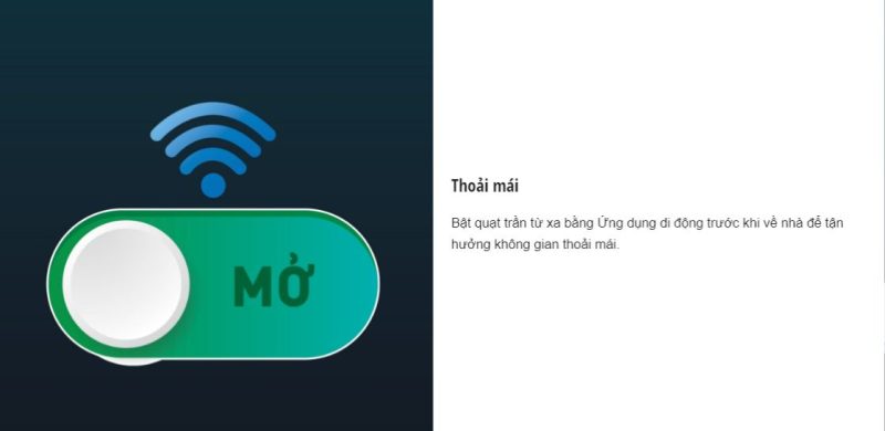 Tính năng quạt trần Panasonic