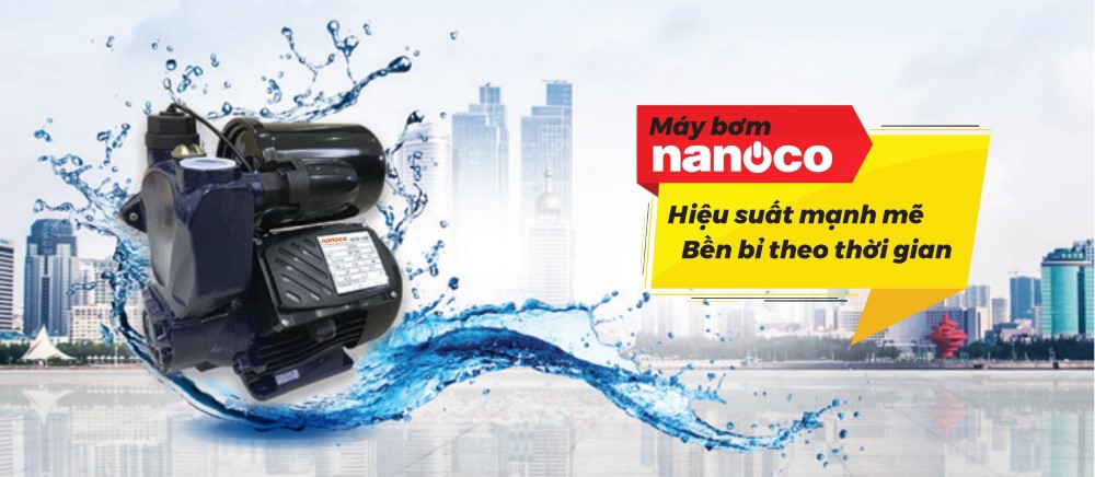 banner máy bơm nước nanoco